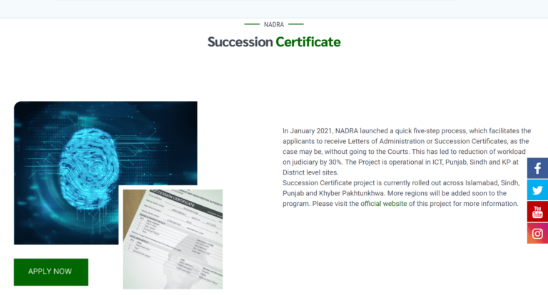 How to Get Succession Certificate Through Nadra Pakistan?