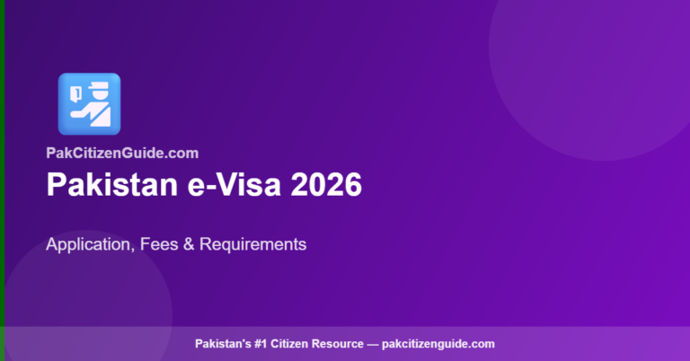 Pakistan Visa 2026 — e-Visa Application, Fees & Requirements for Foreign Visitors