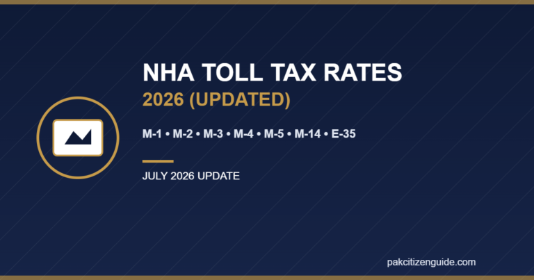 NHA Toll Tax Rates 2026 – Complete List for M-1, M-2, M-3, M-4, M-5, M-14, E-35 & National Highways