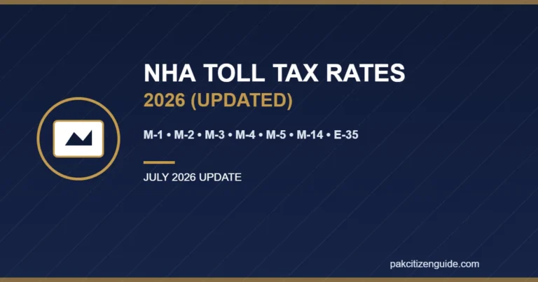 NHA Toll Tax Rates 2026 – Complete List for M-1, M-2, M-3, M-4, M-5, M-14, E-35 & National Highways