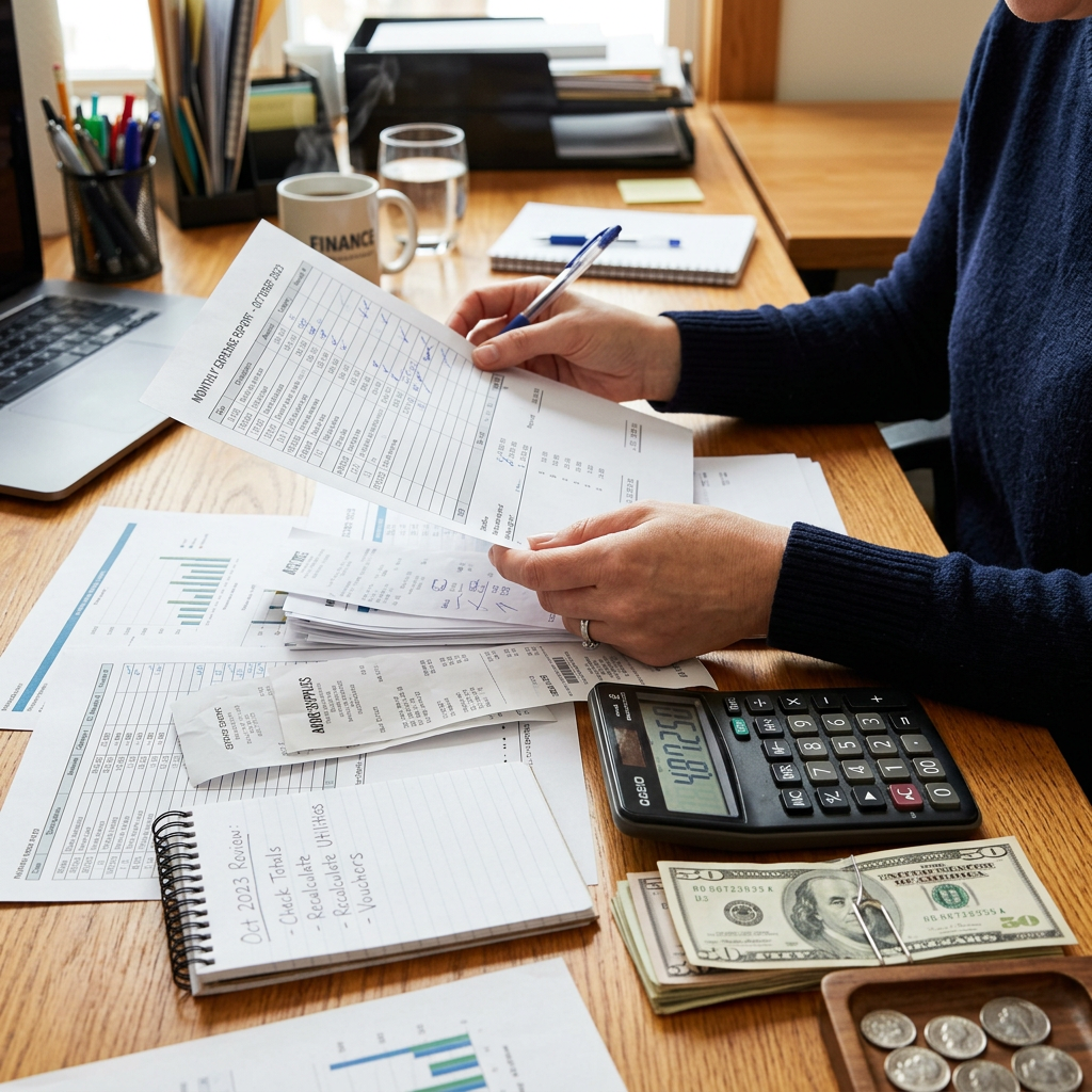 HBL Personal Loan Pakistan 2026 - person reviewing financial documents with calculator